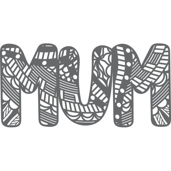 Mum Mandala Zentangle Design Thumbnail