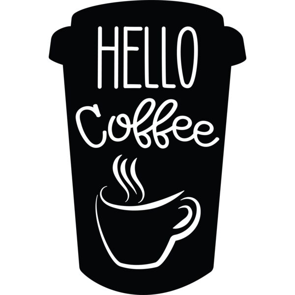 Hello Coffee Quote Design Thumbnail