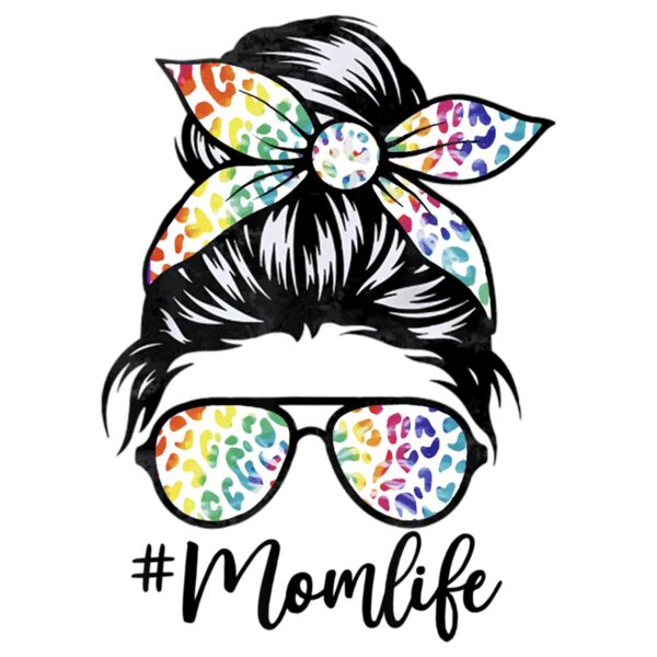 Tie Dye Leopard Messy Bun Momlife Thumbnail