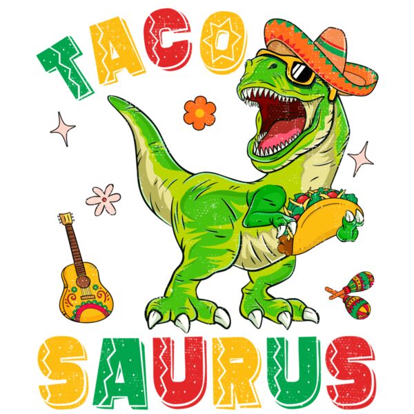 4  Cinco De Mayo Mexican Tacosaurus Taco Dinosaur Funny Dino 2 Thumbnail