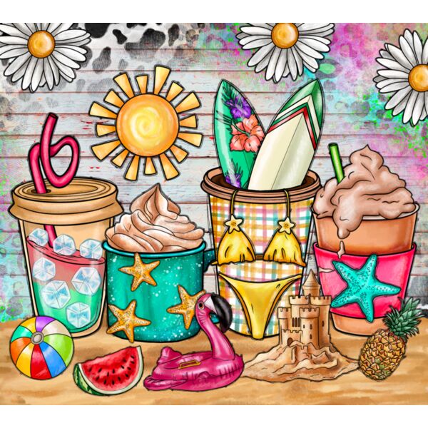 SummerBeachDrinksTumbler Thumbnail