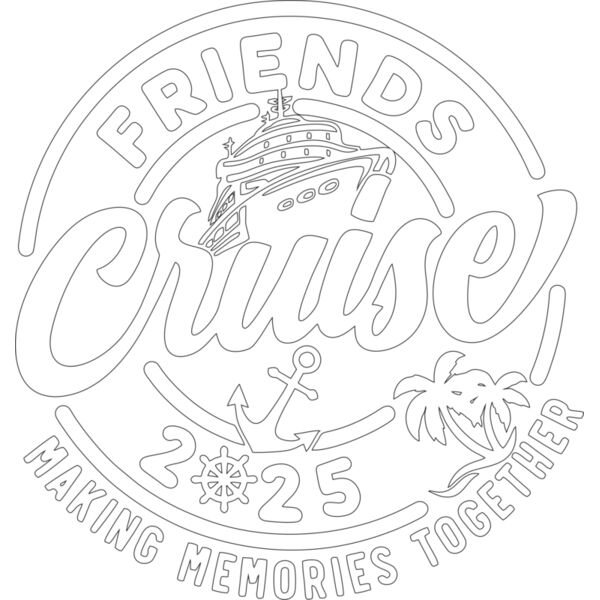 Friends making memories Cruise White desing alphaprint247 com Thumbnail